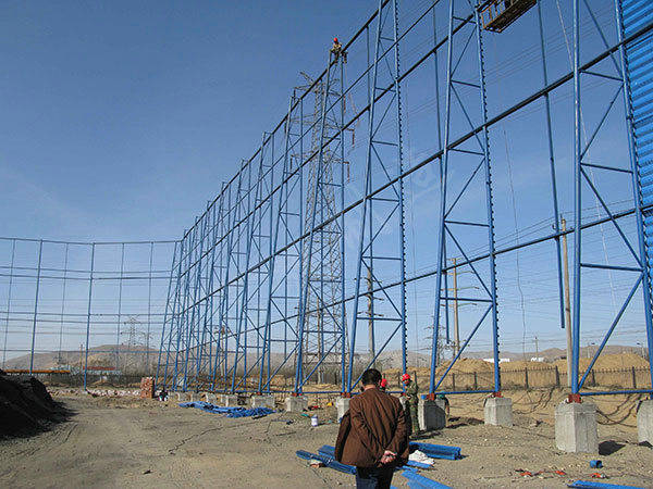 煤场防风抑尘网施工安装